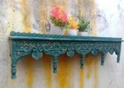 Indian Traditional Design Vintage Handcrafted Wooden Wall Shelf Wall Mounted