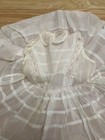 Vtg Sheer Lace Pink White Floral Full Circle Party Toddler Girl Dress