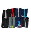 Back To School Huge Lot Adidas Boys L 14-16 Athletic Shorts Gym Active Logo