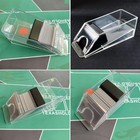 4 6-deck Acrylic Blackjacks Dealing Shoe Pokers Dealer Playing Card Shuffler For