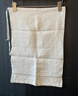 Vintage French Linen Laundry Bag  Embroidered Monogram
