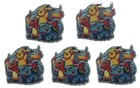 5 Pc Pokemon Pikachu - Acrylic Flatback Charms - For Badge Reels   Crafts