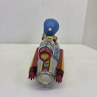 Vintage Universe Televiboat Me 777 Tin Space Toy Astronaut Rocket Ship Box Works