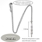 Kingdong Handmade Crystal Holder Necklace - Stainless Steel Cage For Stone - Cry