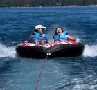 2 Person Towable Inflatable Tube Raft Tow Behind Lake Water Sports Float New