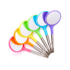 Zirc Dental 50z372neon Crystal Mirrors Cone Socket Neon  5 Assorted Plastic 12pk