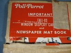 Lot Of 4 Vtg  Cardboard Poll-parrot Shoes Advertising Signs   Paperwork Org  Box