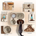 Automatic Cat Feeder Water Fountain Set Spill Proof Pet Food Dispenser Dog Bowl