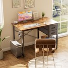 40-55 Inch Home Office Computer Desk With Drawer Writing Desk Work Desk Pc Table