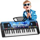 37-key Kids Piano Keyboard With Microphone   Music Stand - Fun Learning Toy For