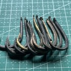 Lot 10 Pcs Ancient Bronze Fish Hook River Found estimated From Majapahit Eras