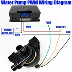 Electric 60w Brushless Engine Auxiliary Water Pump Pwm 12v Auto Circulation Pump