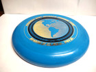 Vintage 1980 Wham-o Frisbee Disc World Class 141g Blue Globe Outdoor Flying Toy