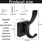 Towel Holder For Bathroom Wall Hooks  Bath Towel Rack Shower Towel Holder  Robe 