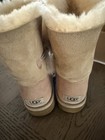 Ugg W Bailey Button Suede Shearling Lined Mid-calf Boots Women   s Us 7