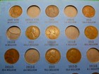 1909-1940 Lincoln Penny 21 Coin Set Page 1 Whitman Number 1  a28-0918