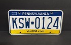 Pennsylvania License Plate     Ksw - 0124 Visit Pa com     Craft Condition