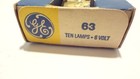 Ge Lamps No  63 New Box Of 10  6 Volts     new Old Stock  