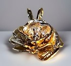 Lot Of 10 Rose Pendants 14kt Gold Filled Jewelry Findings 15mm With 3mm Prong
