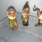 Vintage Dwarf Elf Gnome Figures Lot Hard Plastic Hong Kong