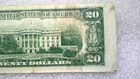 Vintage 1950 Miscut Error  20 Note
