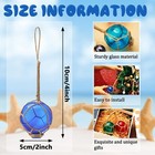 6 Pieces Glass Fishing Float Christmas Ocean Decor 2 Inch Beach Glass Float Ball