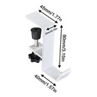 1pc Adjustable Gaming Headphone Hanger Display Stand Holder Hook Under Desk