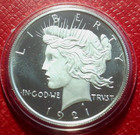 Westminster Mint Commercial Art Round 1 Troy Oz  999 Fine Silver-w capsule