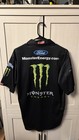 Stewart-haas Racing Medium Race Used Monster Energy Ford Pit Crew Shirt Nascar 2