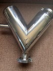 Mixer Lab Dry Powder V-5  Stainless Steel Replacement Barrel Clean 1 4 L Volume