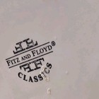  fitz   Floyd floral Candle Holder Vtg  3d 7  Ceram Minor See Pics   tiny Chip 