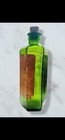 Antique Poison Bottle Original Label Hexagonal Ribbed Green From 1906