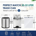 36 Count Medium 8-gallon White Drawstring Trash Bags For Home   Office
