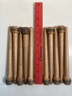 Wood Bobbins Spools Wooden Industrial Style Spindles 8 75  Wooden Quills Lot-10 