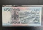 1997 Singapore 50 Dollars Banknote Currency Aunc-unc