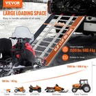 Vevor 85  X 54  Extra Wide Aluminum Foldable Ramp 1500lbs Capacity Loading Ramp