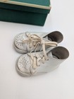 Vintage Stride Rite Baby Shoes In Original Box White Leather Lace-up
