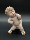 Antique Heubach Figurine  Action Baby  Declaration Of War  6    H