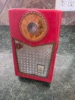 Vintage Emerson Pioneer 888 Portable Radio 1958 Tested   Works   Red 