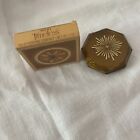 Vtg 1974 Avon Timeless Perfume Starburst Goldtone Compact Nos  With Box Rare Htf