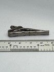 Swank Vintage Tie Bar Clip Silver Tone 2 75 Inch Geometric Design