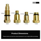 Rdxcv 4pcs W80577 Compression Tester Spark Plug Adapters  10 12 16 18mm   