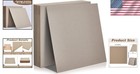 20 Pack 80pt Kraft Chipboard Sheets -  12 X 12 Inch For Diy Projects