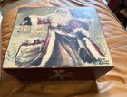 Vintage Handcrafted Christmas Box-distressed Wooden Painted Box-signed By Artist