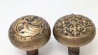 Antique   Vintage Victorian Art Nouveau Brass  Door Knobs Door Hardware Lot Of 2