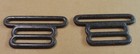 2 Original Antique Vintage Men s Suspender Buckles Slide Adjusters Ch Guyot