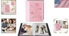 Chic Leather Photo Album For 5x7 Photos - Holds 50 Family   Wedding Pictures