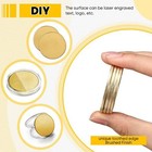 10 Pieces Blank Challenge Coin Threaded Edged 40 Mm With Acrylic Protection Box