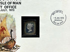 Nice Isle Of Man Sterling Silver Proof Stamp Ingot 1973 Inauguration Post Office