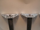 Vintage Set Of 4 Mid Century Modern Tapered Table Legs With Brackets 12    Pivot F